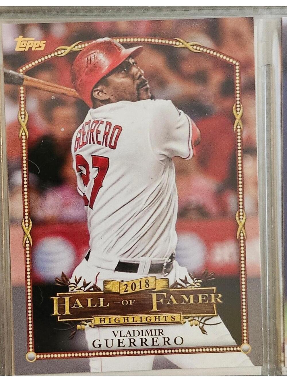 2018 Topps Update Hall of Famer Highlights Insert #HFH-10 Vladimir Guerrero LAA